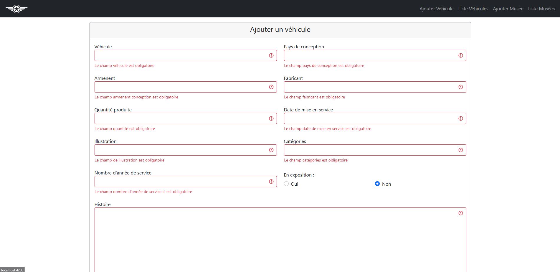 Projet Angular