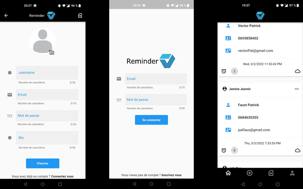 Projet Flutter