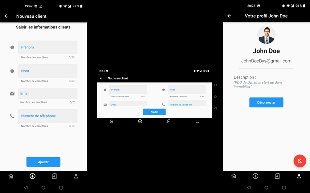 Projet Flutter